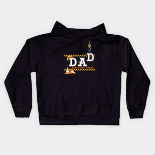 Dad Birthday Crew Construction Birthday Party Kids Hoodie